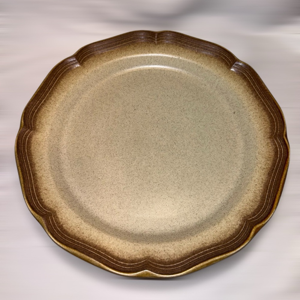 MIKASA Whole Wheat Granola 11” Stoneware Serving Platter – Cottagecore Vintage